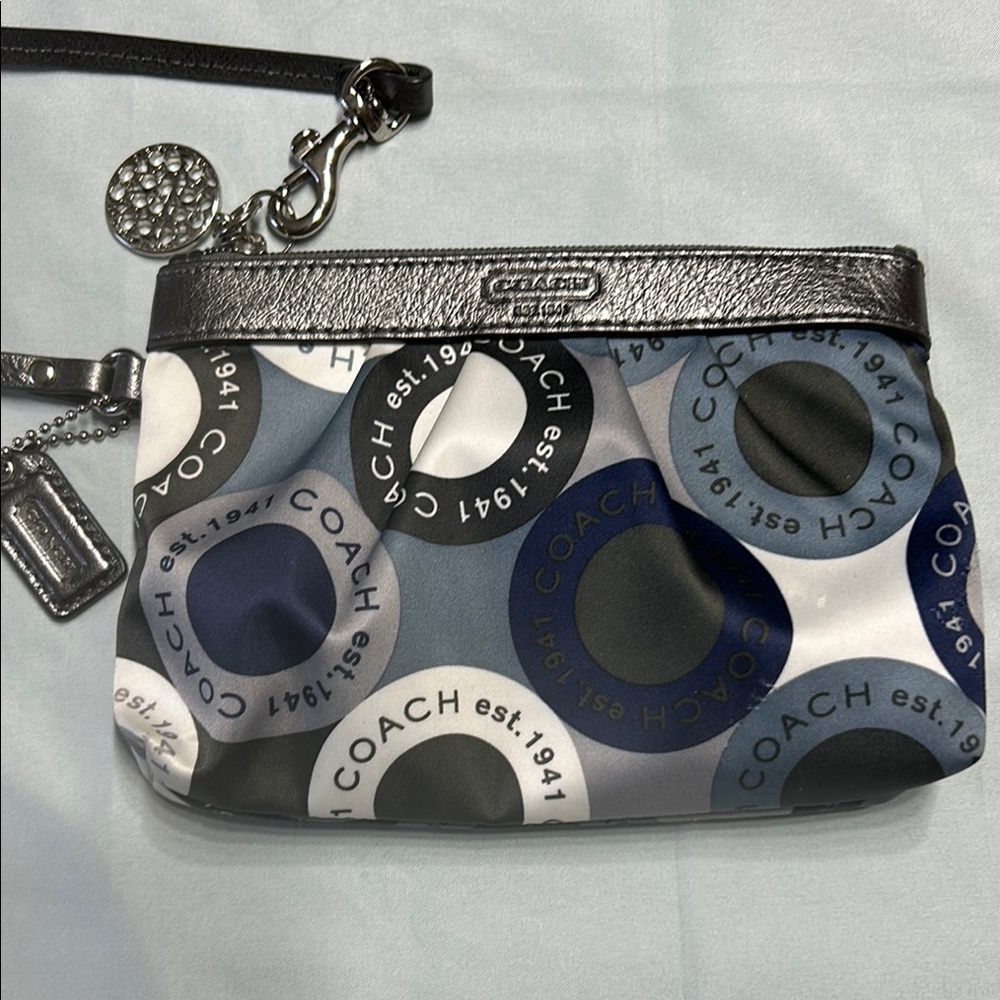 Coach Circle Print Wristlet
